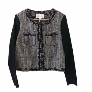 BCBGeneration Tweed and Floral Blazer